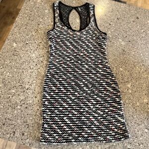 Sparkle & Fade Textured Black Mini Sweater Dress - Size XS - EUC ⭐🖤